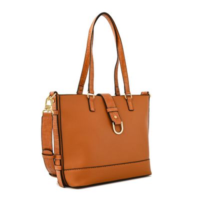 Imagen 2 del producto Cartera tote tres divisiones mediana federica camel
