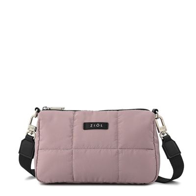 Cartera bandolera mediana nacha rosa viejo