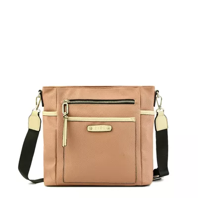 Cartera bandolera pequeña lima rosa viejo