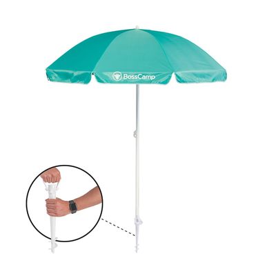 Imagen 2 del producto Quitasol Sombrilla Playa Grande 2,0 m UV+50 Menta Bosscamp