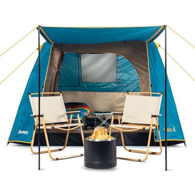 Imagen 2 del producto Carpa Camping Dolomites 4, 4 personas techo largo 3000 mm doble toldo