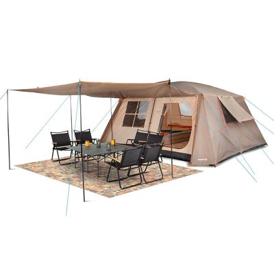 Carpa Camping Quintay 12 Personas Bosscamp 3000 Mm Cubre Techo Largo Toldo Extendido