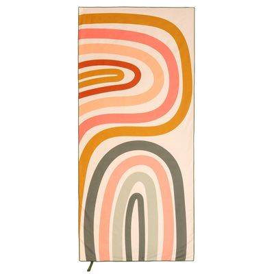 Toalla Microfibra grande Pink Lines Discovery (90 x 200)