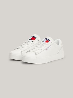 Zapatillas Essential - Cuero Logo Blanco Tommy Hilfiger