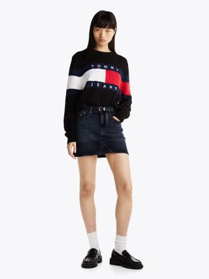 Imagen 2 del producto Sweater Color Block Relaxed Con Logo Negro Tommy Jeans