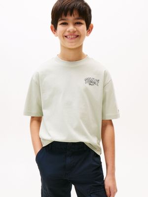 Polera Varsity Graphic Logo Verde Tommy Hilfiger