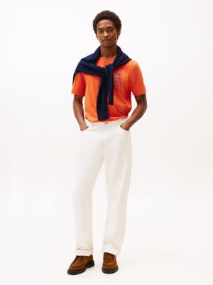 Imagen 2 del producto Polera Con Logo Regular Graff Naranja Tommy Hilfiger