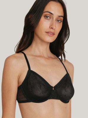 Balconette Con Encaje Negro Tommy Hilfiger