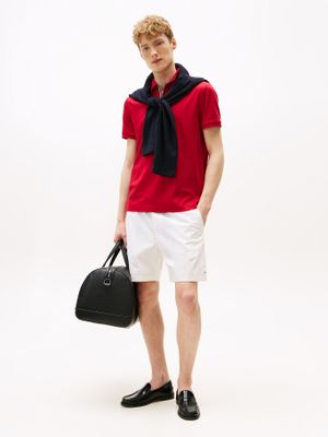 Polo Interlock Con Cierre Rojo XLD Tommy Hilfiger