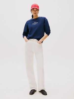 Imagen 2 del producto Polerón Con Logo Bordado Azul Tommy Hilfiger