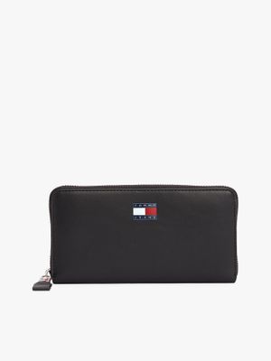Billetera Essential Con Cremallera Negro Tommy Jeans