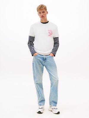 Imagen 2 del producto Polera Novelty Con Estampado Blanco YBL Tommy Jeans