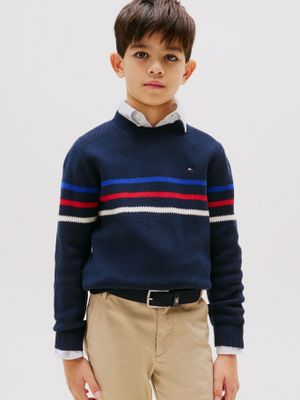 Imagen 1 del producto Sweater De Rayas Texturizadas Azul Tommy Hilfiger