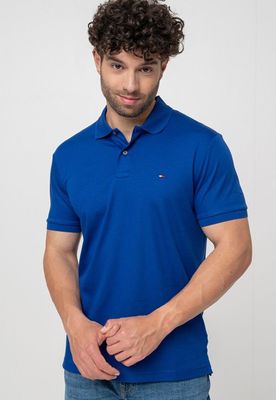 Polo Liquid Cotton Regular Fit Azul D03 Tommy Hilfiger