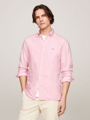 Camisa Oxford Heritage Regular Rosado Tommy Hilfiger