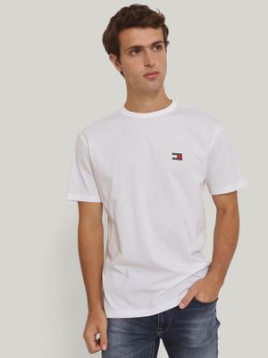 Polera Solid Con Logo Regular Fit Blanco Tommy Jeans
