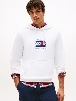 Imagen 1 del producto Polerón Hoodie Con Logo Gráfico Blanco Tommy Hilfiger