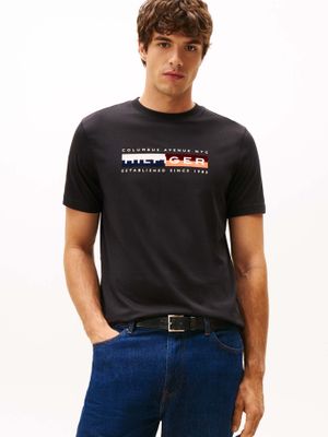 Imagen 1 del producto Polera Colour Block Graphic Logo Negro Tommy Hilfiger