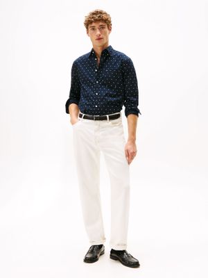 Imagen 2 del producto Camisa Small Print Regular Azul Tommy Hilfiger