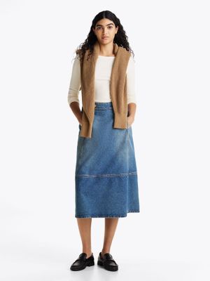 Imagen 2 del producto Polera Acanalada Slim AEF Logo Blanco Tommy Hilfiger