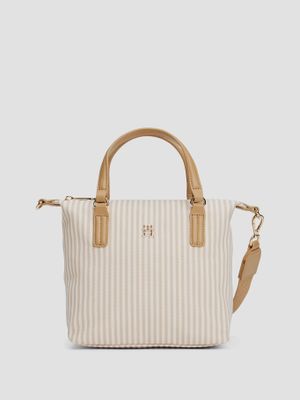 Cartera Mini Tote Poppy Summer Beige Tommy Hilfiger