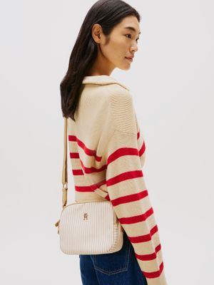 Imagen 2 del producto Bandolera Poppy Summer A Rayas Beige Tommy Hilfiger