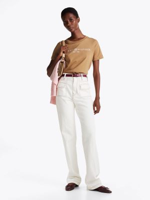 Imagen 2 del producto Polera Signature Con Logo Café RBC Tommy Hilfiger