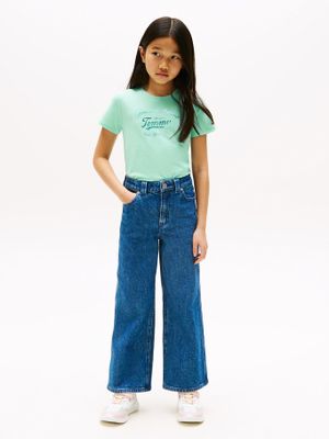 Imagen 2 del producto Polera Script Logo Metalizado Verde Tommy Hilfiger