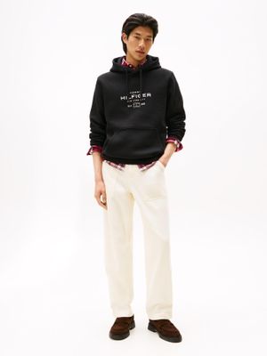 Imagen 2 del producto Polerón Hoodie Oval Logo Gráfico Negro Tommy Hilfiger