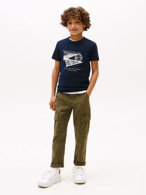 Imagen 2 del producto Polera Con Estampado Gráfico Azul Tommy Hilfiger