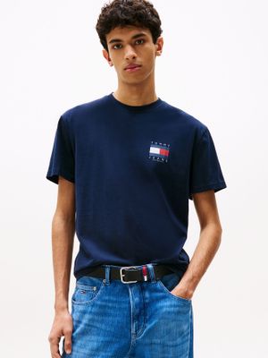 Polera Flag Graphic Backprint Azul C1G Tommy Jeans