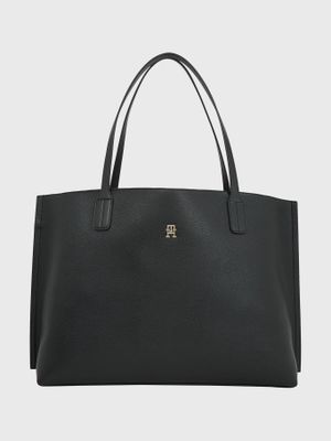 Tote Distinct Monogram / Negro Tommy Hilfiger