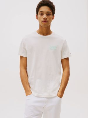 Polera Bubble Logo Slim Fit Blanco Tommy Jeans