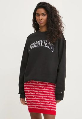 Imagen 1 del producto Polerón Relaxed Con Logo De Flores Negro Tommy Jeans