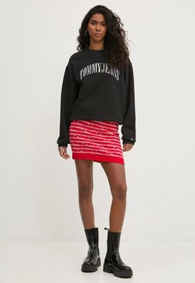 Imagen 2 del producto Polerón Relaxed Con Logo De Flores Negro Tommy Jeans