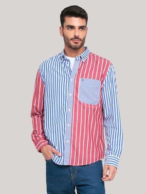 Camisa Flex Poplin Regular Multicolor Tommy Hilfiger