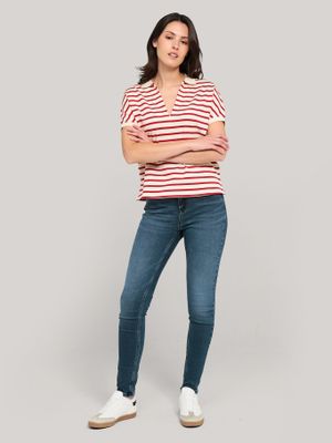 Imagen 2 del producto Polo Relaxed Solid De Logo Rojo Tommy Hilfiger