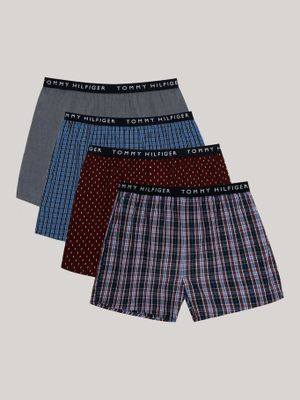 Pack De 4 Bóxers Woven Con Print Multicolor Tommy Hilfiger