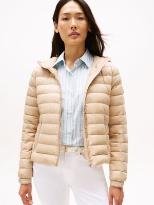 Parka Hoodie Acolchada Regular Fit Beige Tommy Hilfiger