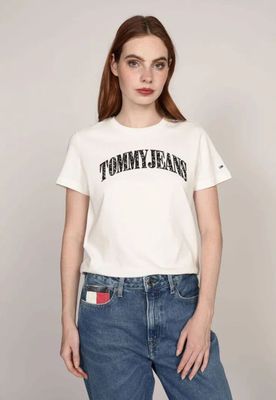 Imagen 1 del producto Polera Con Logo De Flores Blanco Tommy Jeans