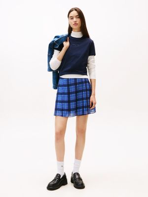 Imagen 2 del producto Polera Regular Fit Logo Lineal Azul Tommy Jeans