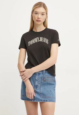 Imagen 1 del producto Polera Con Logo De Flores Negro Tommy Jeans