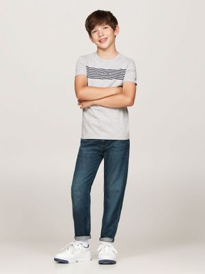 Imagen 2 del producto Polera Diseño De Rayas Monotype Gris Tommy Hilfiger