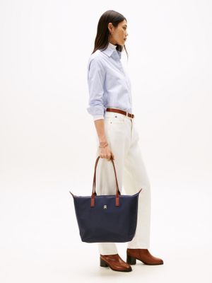 Imagen 2 del producto Tote Con Monograma Th Azul Tommy Hilfiger