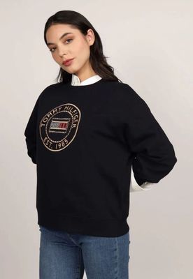 Polerón Nautico Logo Bordado Azul Tommy Hilfiger