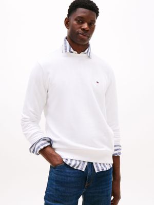 Polerón Solid  Cuello Redondo Blanco YBR Tommy Hilfiger