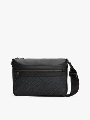 Bolso Cruzado Monogram Negro Tommy Hilfiger