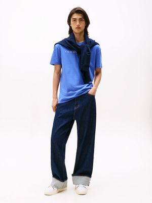 Imagen 2 del producto Polera Con Logo Lineal Azul Tommy Jeans