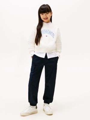 Imagen 2 del producto Polerón Varsity Amplio Con Logo Blanco Tommy Hilfiger