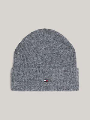 Beanie Essential Con Logo Gris Tommy Hilfiger